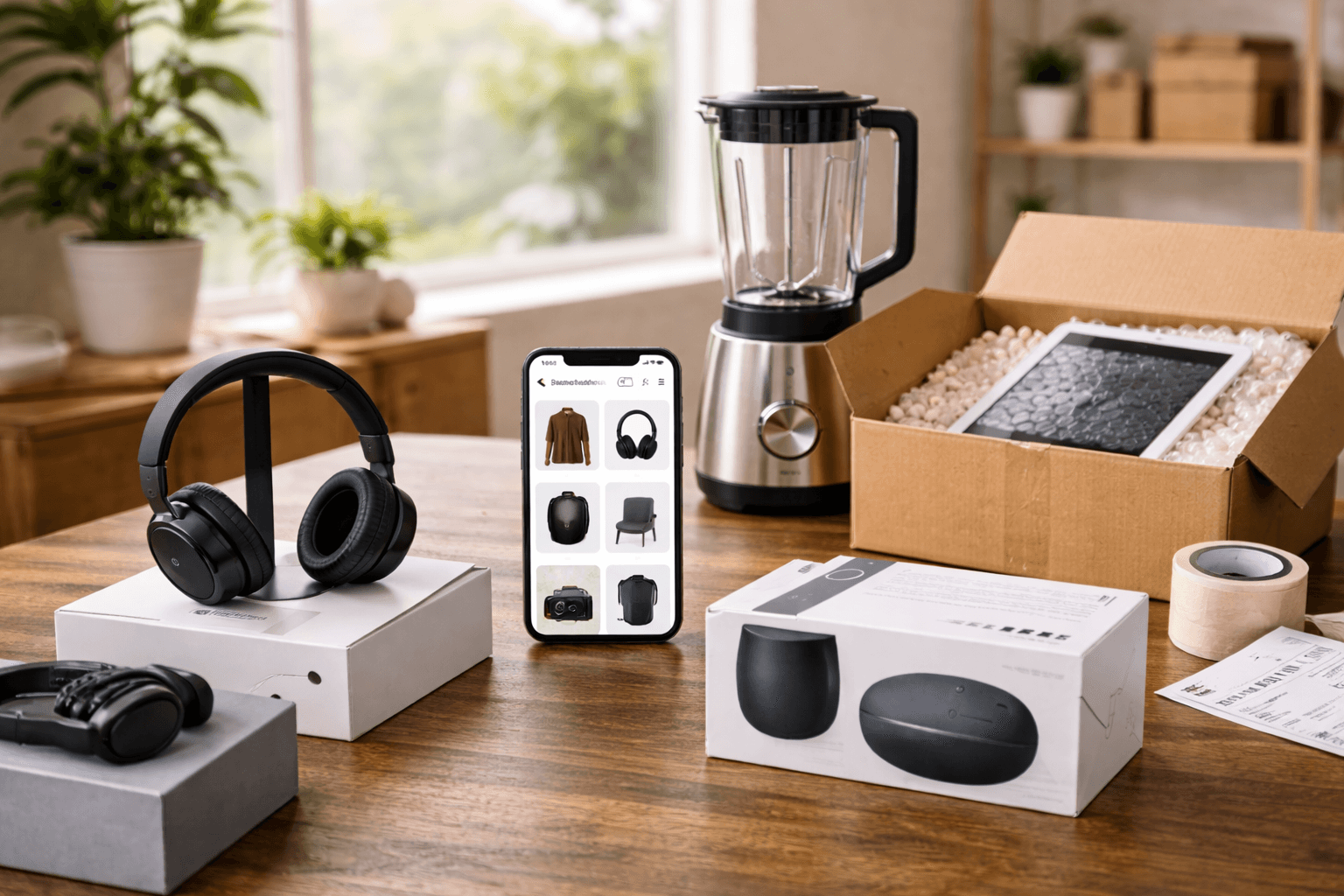Electronics and gadgets use case image showing high-value products and secure digital commerce context.